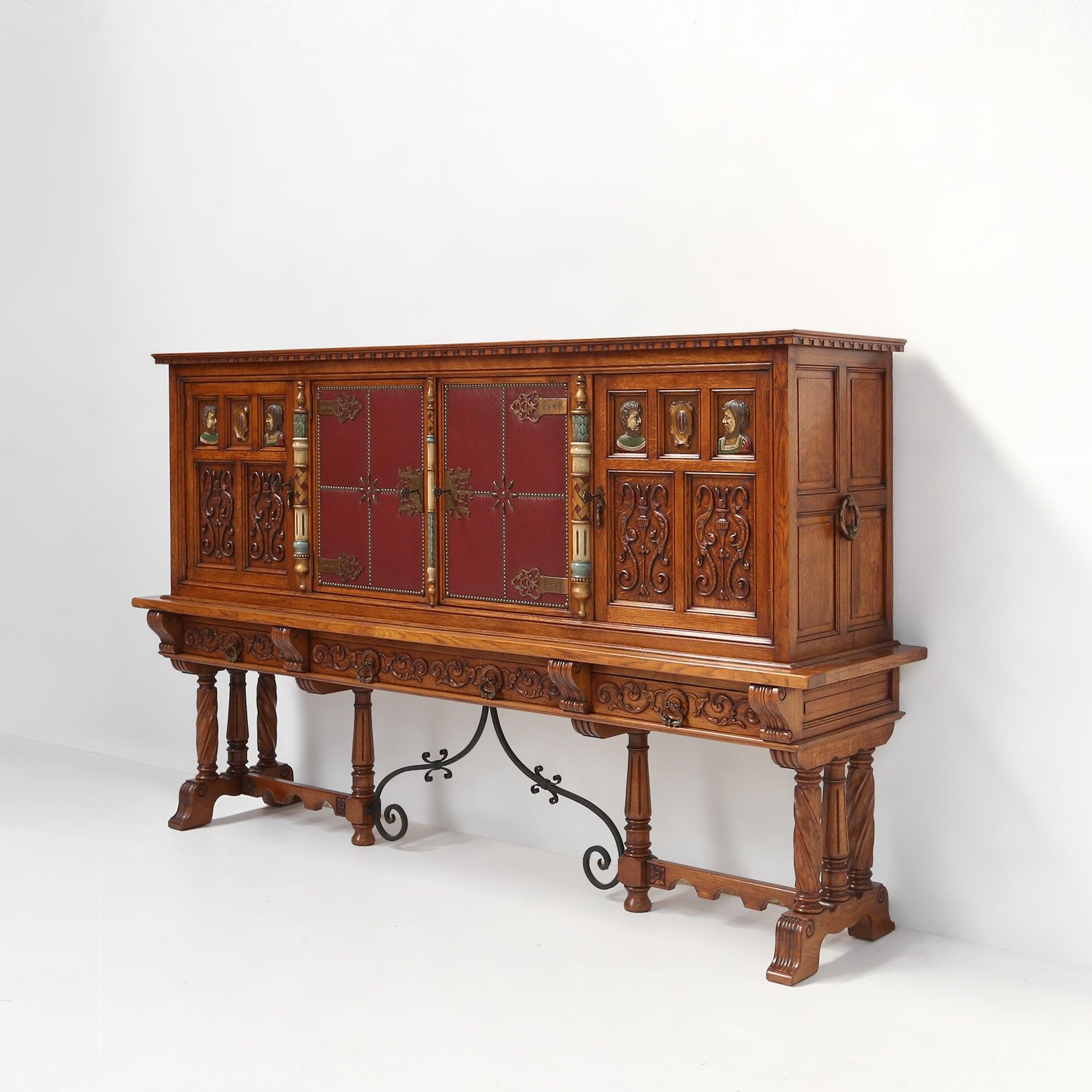 20th century baroque style carved sideboard, Spain -img